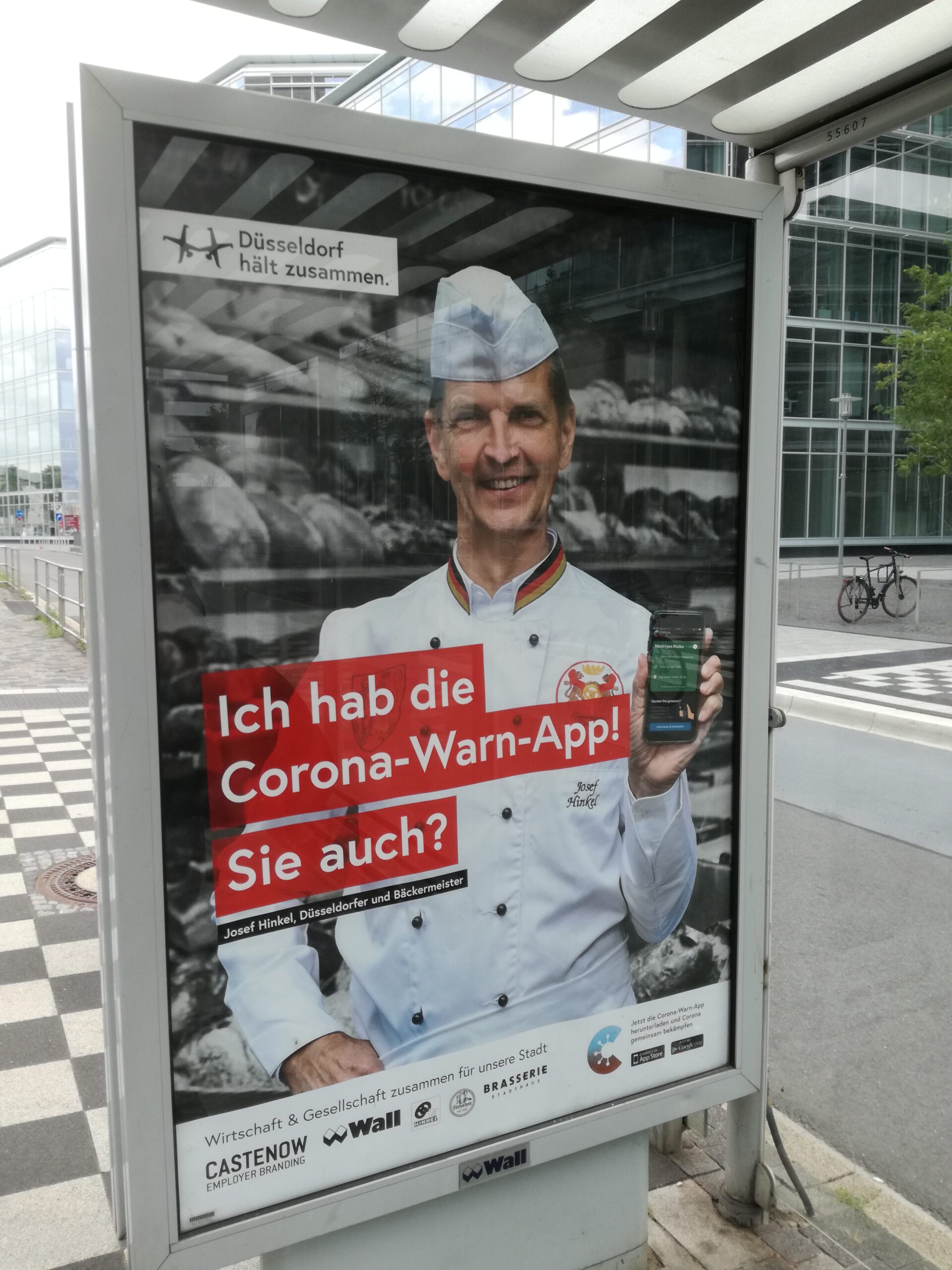 Josef Hinkel wirbt für die Corona-App